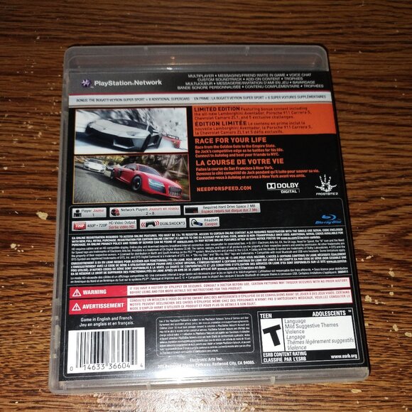 Need For Speed: The Run Limited Edition (Sony PlayStation 3, PS3, 2011) Complete - Picture 3 of 3
